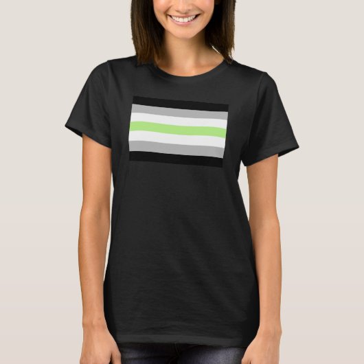 Agender Pride Flag T-Shirt (Vorderseite)