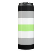 Agender Pride Flag Thermosbecher (Rückseite)