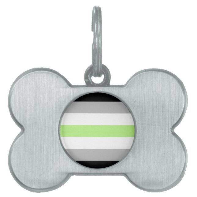 Agender Pride Flag Tiermarke (Vorderseite)