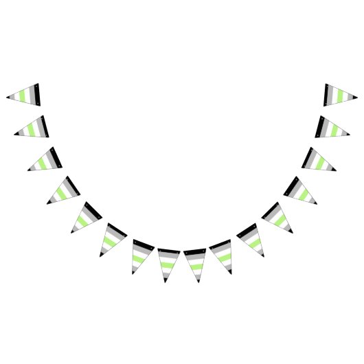 Agender Pride Flag Wimpelkette (Alle)