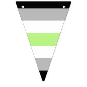 Agender Pride Flag Wimpelkette (Zweite Fahne)