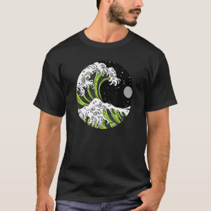 Agender Pride Nichtbinär-japanisches Wave Gender N T-Shirt