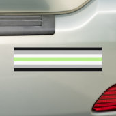 Agender Pride T - Shirt Autoaufkleber (Auf Auto)