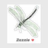 Agender Pride Vintag Dragonfly Art Aufkleber (Blatt)