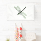 Agender Pride Vintag Dragonfly Art Banner (Insitu)