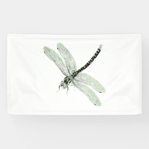 Agender Pride Vintag Dragonfly Art Banner