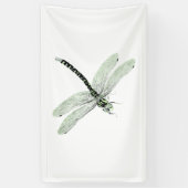 Agender Pride Vintag Dragonfly Art Banner (Vertikal)
