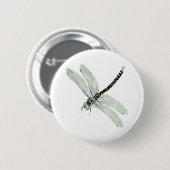 Agender Pride Vintag Dragonfly Art Button (Vorne & Hinten)