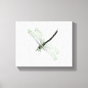Agender Pride Vintag Dragonfly Art Leinwanddruck