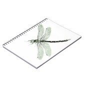 Agender Pride Vintag Dragonfly Art Notizblock (Linke Seite)