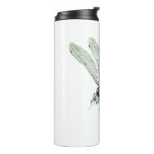 Agender Pride Vintag Dragonfly Art Thermosbecher (Nach links gedreht)