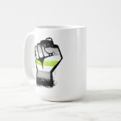 Agender Protest Fäuste Kaffeetasse (Vorderseite Links)