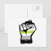 Agender Protest Fäuste Postkarte (Vorne/Hinten)