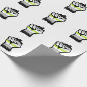 Agender Protest Fist Geschenkpapier (Ecke)