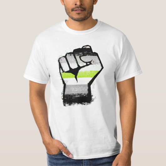 Agender Protest Fist T-Shirt (Vorderseite)