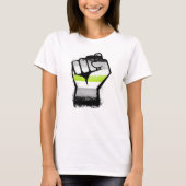 Agender Protest Fist T-Shirt (Vorderseite)