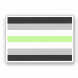 Agender-Stolz-Flagge Aufkleber