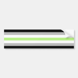 Agender-Stolz-Flagge Autoaufkleber