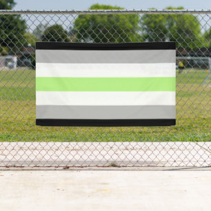 Agender-Stolz-Flagge Banner