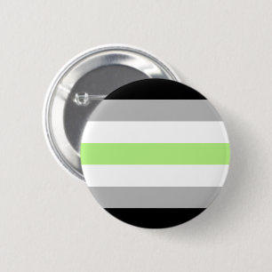 Agender-Stolz-Flagge Button