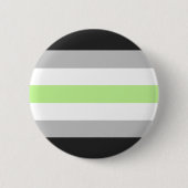 Agender Stolz-Flagge Button (Vorderseite)
