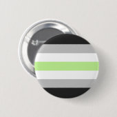Agender Stolz-Flagge Button (Vorne & Hinten)