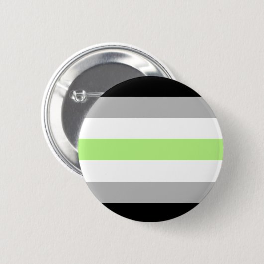 agender Stolz-Flaggen-Abzeichen Button (Vorne & Hinten)
