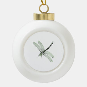 Agender-Stolz Vintage-Libellen-Kunst Keramik Kugel-Ornament