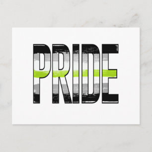 Agender-Stolz-Wort Postkarte