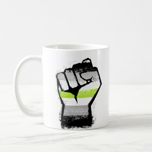 Agender Stolzfaust Kaffeetasse (Links)