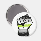 Agender Stolzfaust Magnet (Vorderseite/Rückseite)