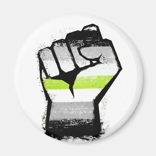 Agender Stolzfaust Magnet (Vorne)
