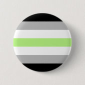 Agender-Stolzflagge – Agender-Identität LGBTQIA+  Button (Vorderseite)