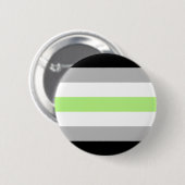 Agender-Stolzflagge – Agender-Identität LGBTQIA+  Button (Vorne & Hinten)