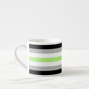 Agender-Stolzflagge – Agender-Identität LGBTQIA+ Espressotasse