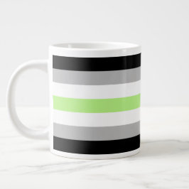 Agender-Stolzflagge – Agender-Identität LGBTQIA+ Jumbo-Tasse