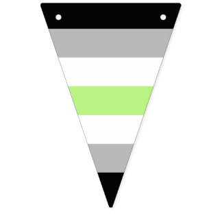 Agender-Stolzflagge – Agender-Identität LGBTQIA+ Wimpelkette