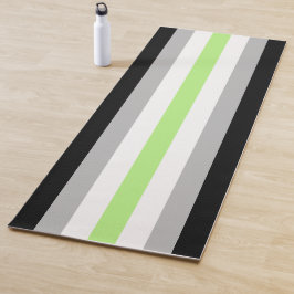 Agender-Stolzflagge – Agender-Identität LGBTQIA+ Yogamatte