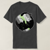 Agender Yin Yang Cat T-Shirt (Design vorne)