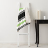 Agenderstolz, LGBTQ-Stolz, Schwarz-Grau und Grün Sherpadecke (Beispiel)