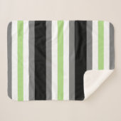 Agenderstolz, LGBTQ-Stolz, Schwarz-Grau und Grün Sherpadecke (Vorderseite (Horizontal))