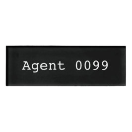 Agent 0099 Name-Tag Namenschild