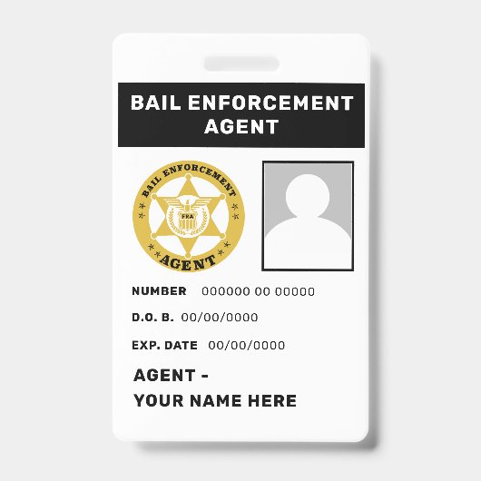 Agent-Abzeichen Ausweis (Vorderseite)