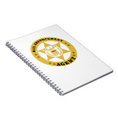 Agent-ABZEICHEN Notizblock (Rechte Seite)