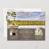 AGENT-ANZEIGE (ZWEI AGENTEN) ANKÜNDIGUNGSPOSTKARTE (Vorne/Hinten)