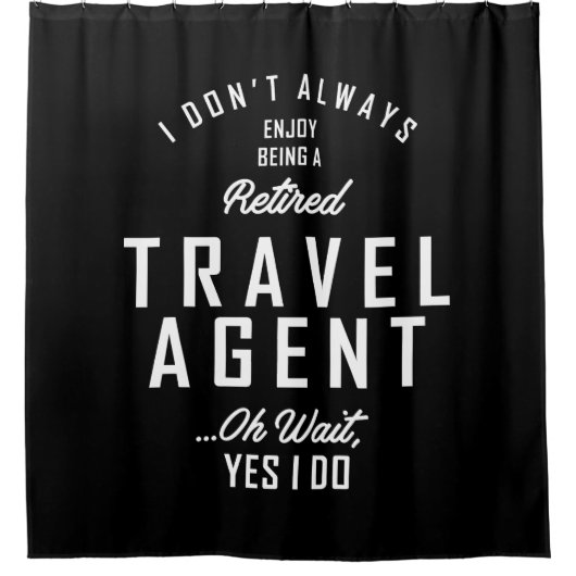 Agent-Arbeitsplatz-Geschenk Duschvorhang (Vorderseite)