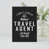 Agent-Arbeitsplatz-Geschenk RSVP Karte (Stehend Vorderseite)
