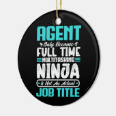 Agent Beruf Beruf Funny Agent Qualifikationen Keramik Ornament (Links)