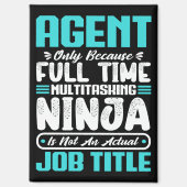 Agent Beruf Beruf Funny Agent Qualifikationen Magnet (Vorderseite)