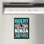 Agent Beruf Beruf Funny Agent Qualifikationen Magnet (In Situ (Geschirrspüler))